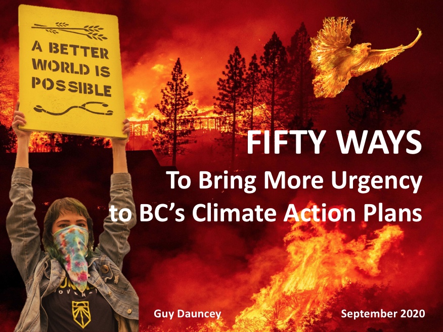 Fifty Ways to Bring More Urgency to BC’s Climate Action Plans