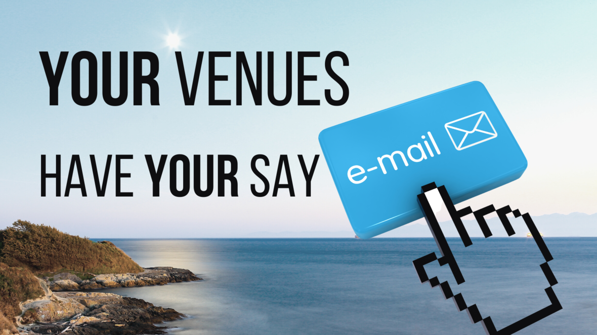 They’re your venues, have your say. Email your recommendation to create a Regional Arts Facilities Service by March 10th!