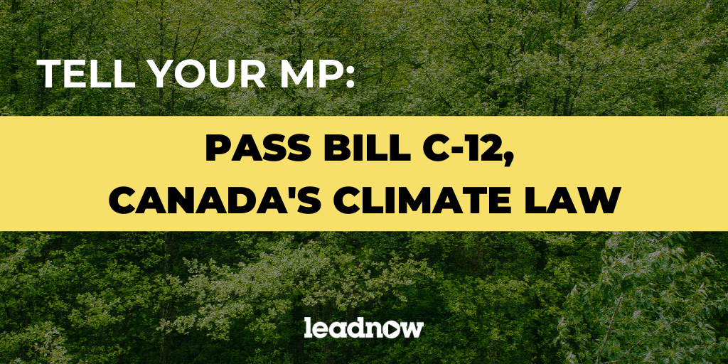 Bill C-12 Tweet-Storm: Canadian Net-Zero Emissions Accountability Act