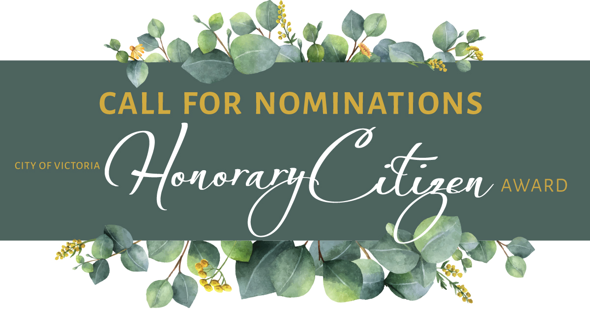 City of Victoria Honorary Citizen Award Call for Nominations