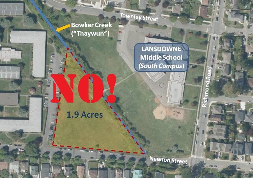 Say NO to selling our precious public school land and stream