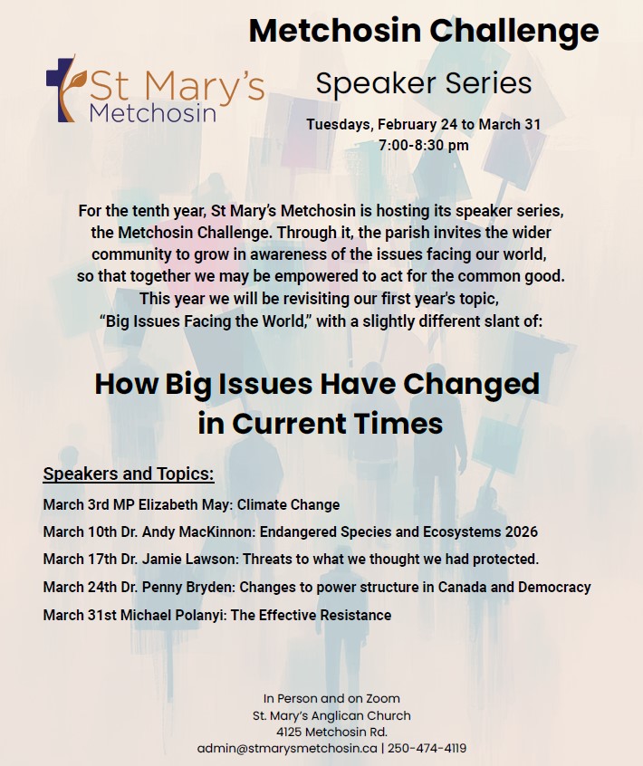 Metchosin Challenge Speaker Series